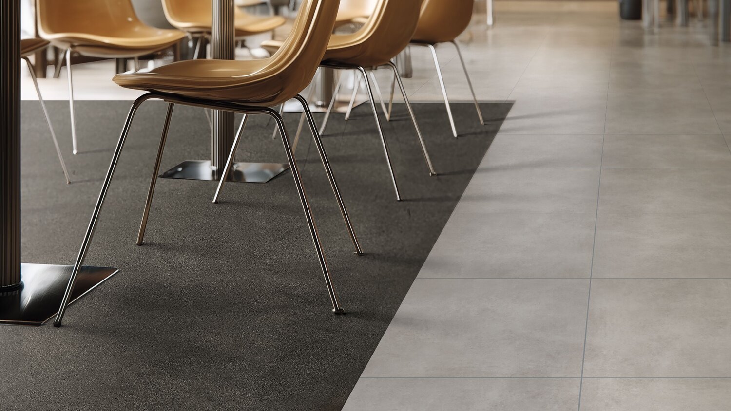 C70 MEGACLIC Camino Dark Grey & Design Tile Manhattan Dust - Room scene